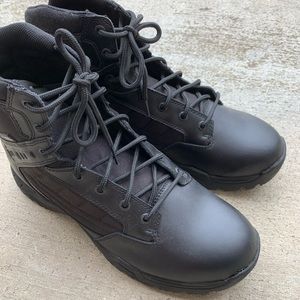 New all black waterproof Magnum shoes.